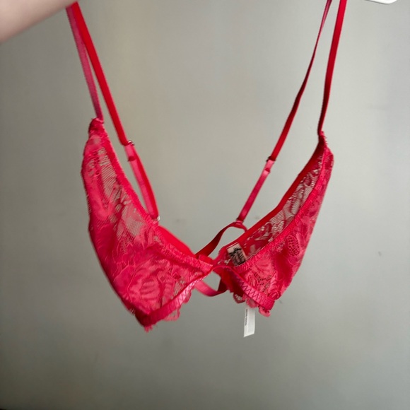 Free People Pink Lace Triangle Bra - Picture 5 of 5